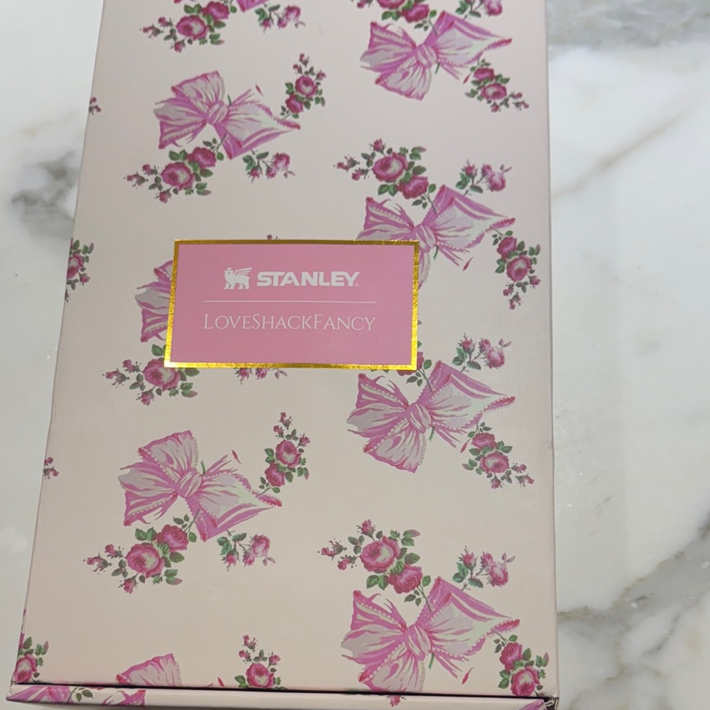 LoveShackFancy Pink and Cream Floral Box